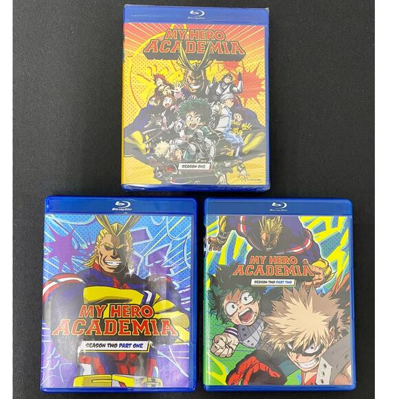 My Hero Academia Blu-Ray & DVD Bundle: Seasons 1-3, Two Heroes, & Heroes Rising - Picture 3 of 14